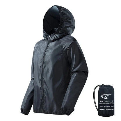 Windbreaker Jacket - Lightweight & Water-Repellent - Packs Into Its Own Pouch