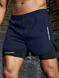 2-in-1 Swim Trunks - Quick-Drying - Double Layer
