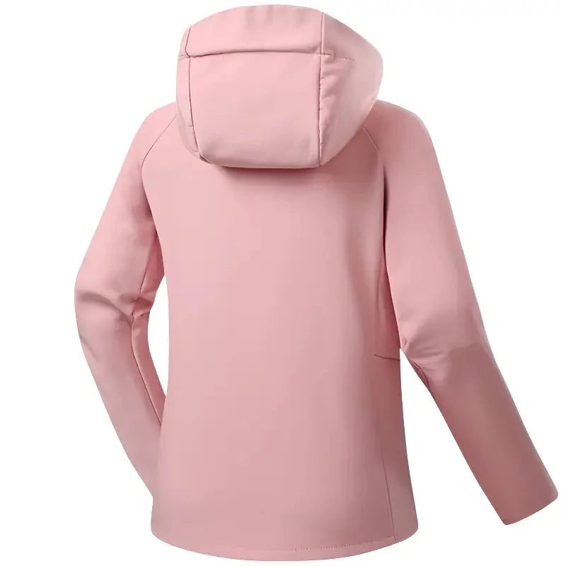 Women's Softshell Jacket - Water-Resistant & Hooded - Fleece Lined