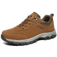 Men's Waterproof Hiking Shoes - Cushioned Sole - Wide Toe Box