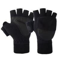 2-in-1 Flip-Top Mittens - Fingerless Base - Fleece Lined