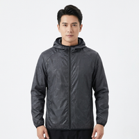 Packable Rain Jacket - Lightweight Hooded Cycling Jacket