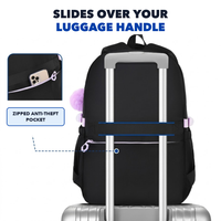 Girls Backpack - Bow Detail - Fits a 15.6" Laptop