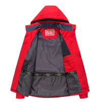 Men's Waterproof Rain Jacket - Windproof Shell - Removable Hood