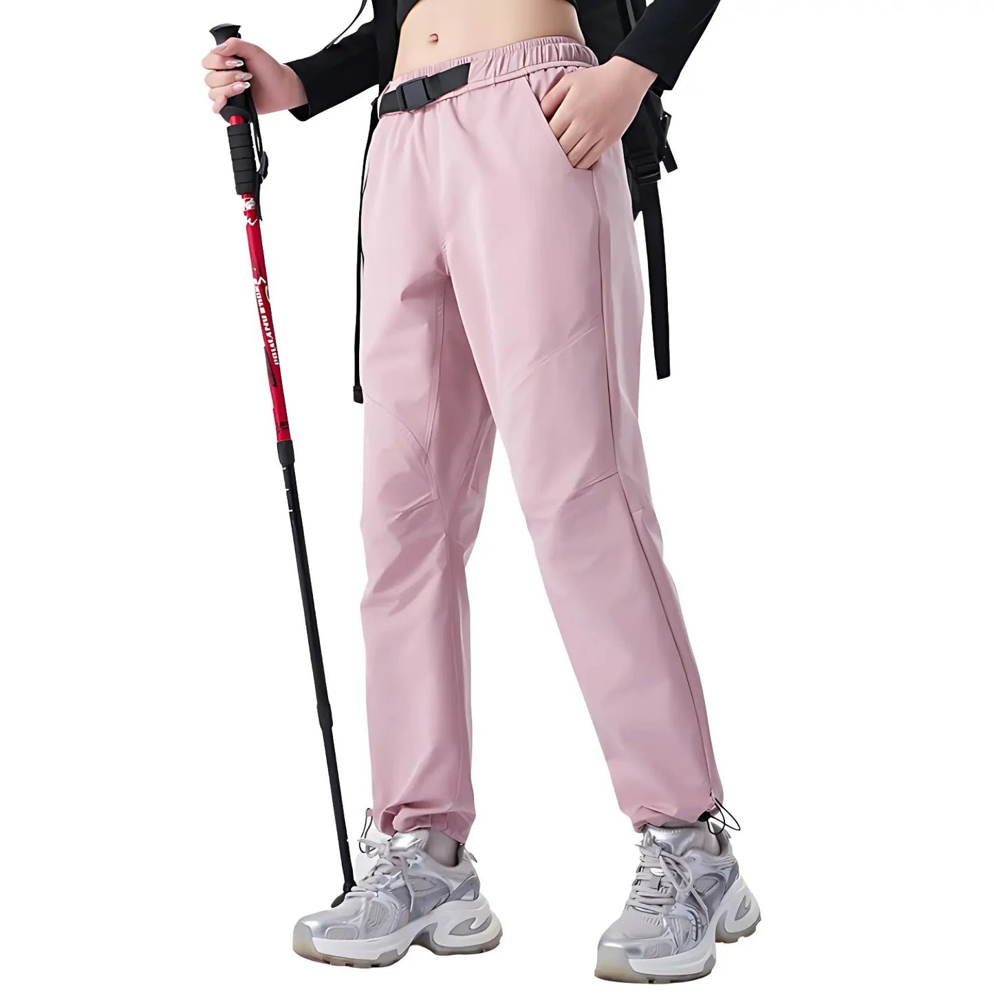 Women's Hiking Pants - Water-Repellent & Windproof - Adjustable Waist