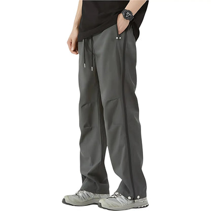 Rain Pants - Full-Length Side Zippers - Water-Repellent & Windproof