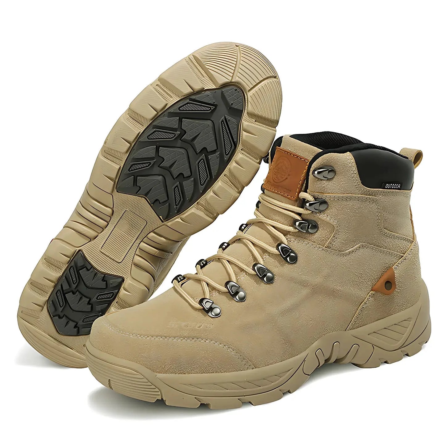 Men's Hiking Boots - Water-Resistant & Ankle Support - Non-Slip Tread