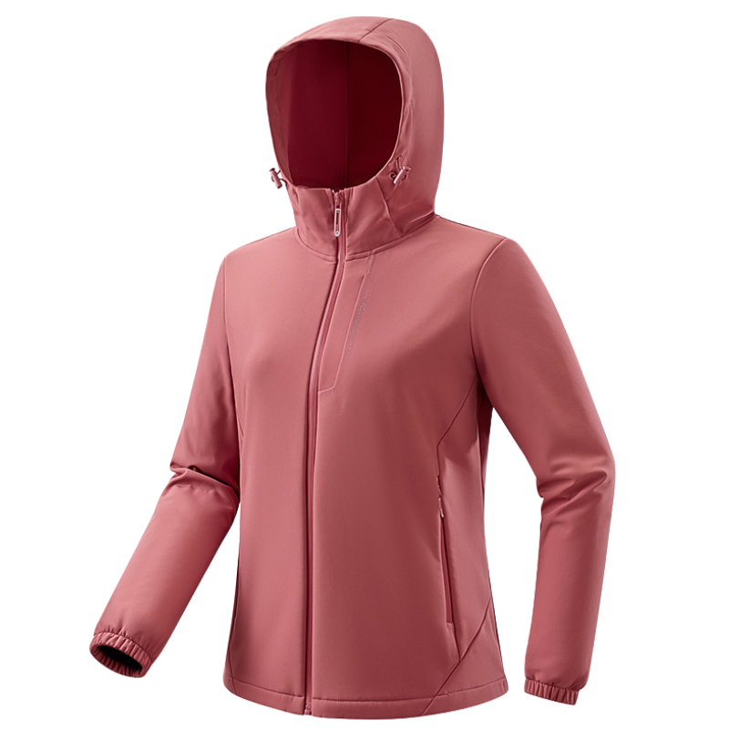 Women's Windbreaker Jacket - Fleece-Lined Softshell - Wind & Water-Resistant