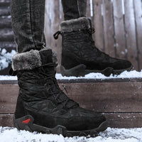 Tall Winter Boots for Men - Quilted - Waterproof