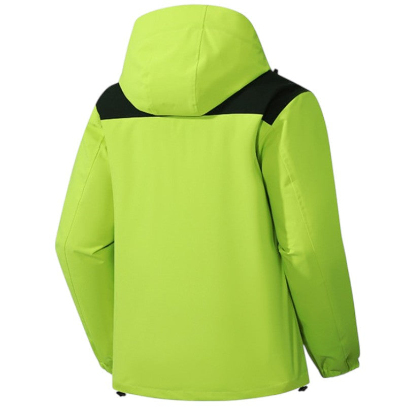 Men's Rain Jacket - 8,000mm Waterproof & Packable - Adjustable Hood