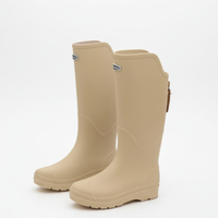 Women's Rain Boots - Knee-High & Waterproof - Non-Slip Sole