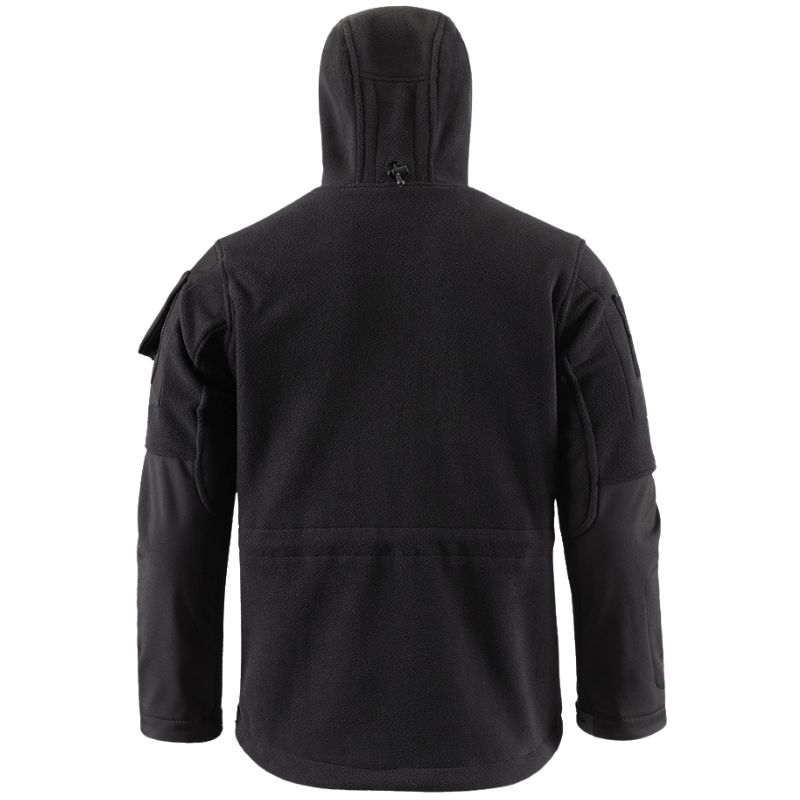 Men's Fleece Jacket - Hooded Tactical Softshell - Camo & Solid Colors