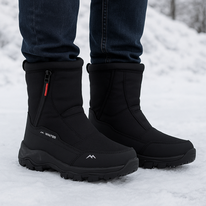 Winterstiefel Damen Wasserdicht & Gefüttert Oxford Gewebe