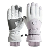 Waterproof Ski Gloves - Touchscreen & Fleece Lined - Non-Slip Grip