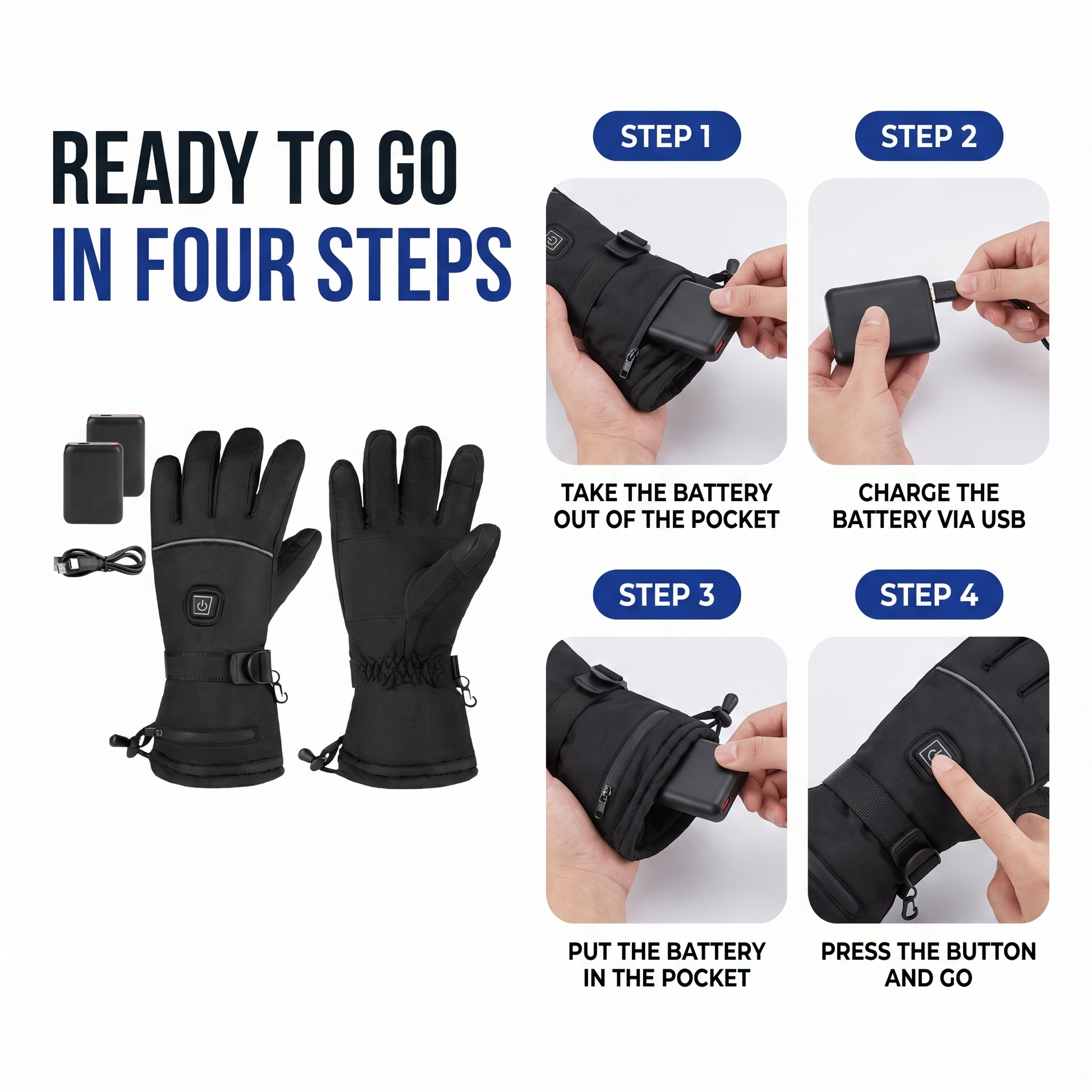 heated gloves - view 7