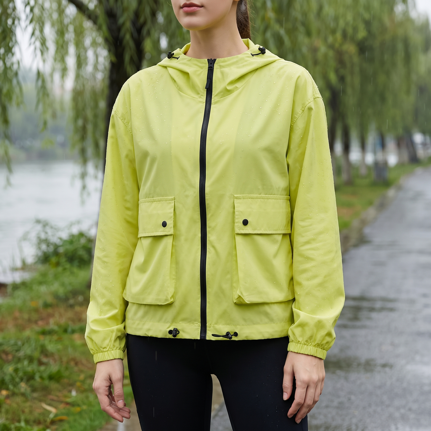 Leichte Sommerjacke Damen - UV-Schutz UPF 50+ - Mit Kapuze