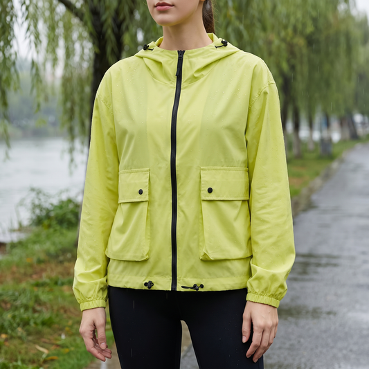 Leichte Sommerjacke Damen - UV-Schutz UPF 50+ - Mit Kapuze