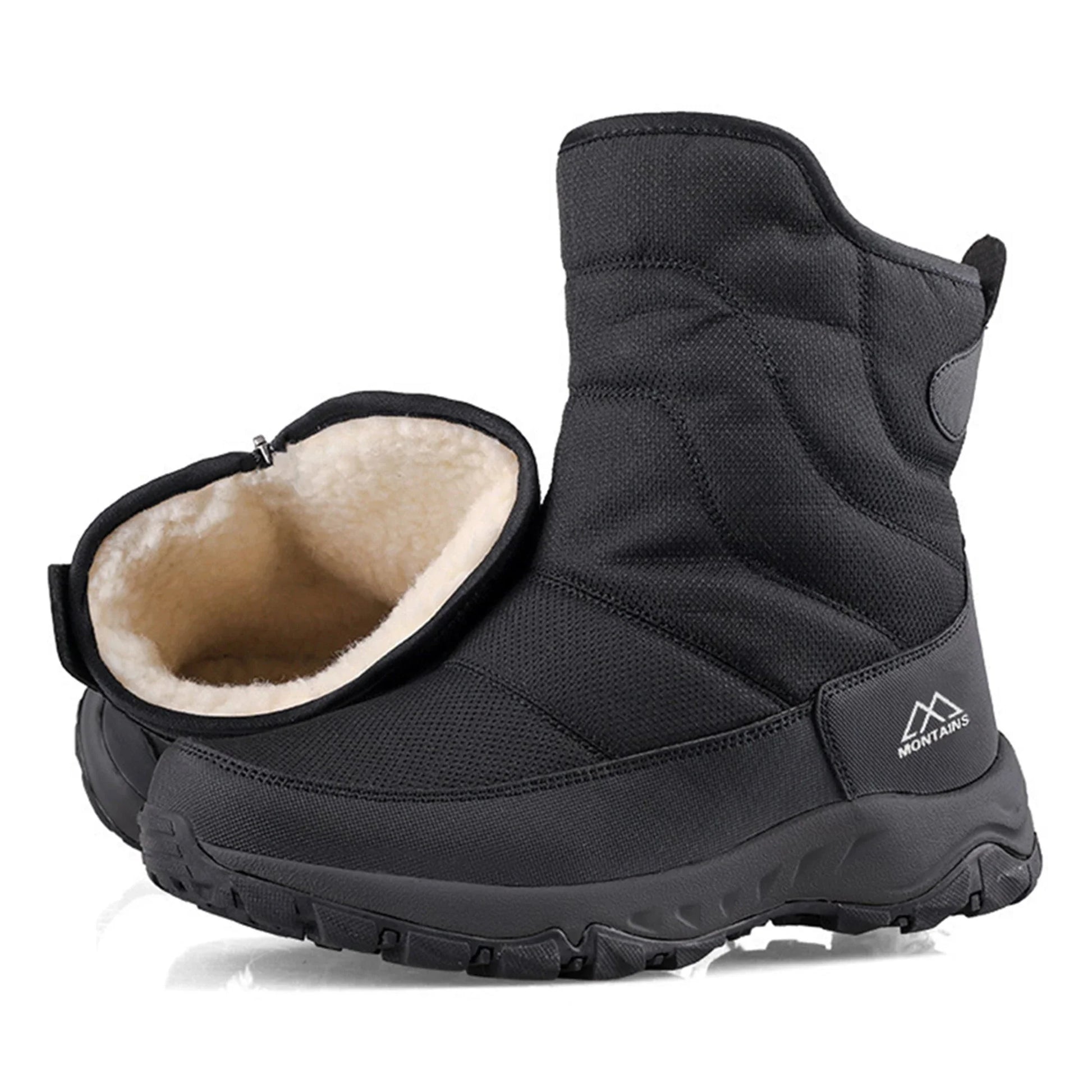 zip up winter boots men