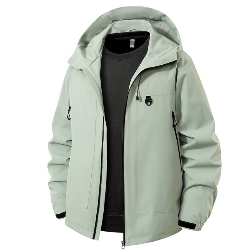 Men's Rain Jacket - Waterproof 5,000mm, Windproof Hood