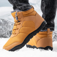 Waterproof Winter Barefoot Shoes - Fleece Lined High-Tops - Non-Slip