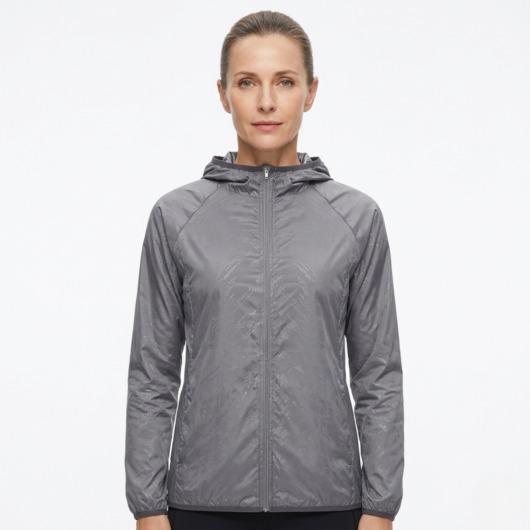 Packable Rain Jacket - Lightweight Hooded Cycling Jacket