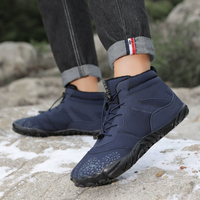Winter Barefoot Boots - Quilt Lined - Waterproof & Non-Slip Sole