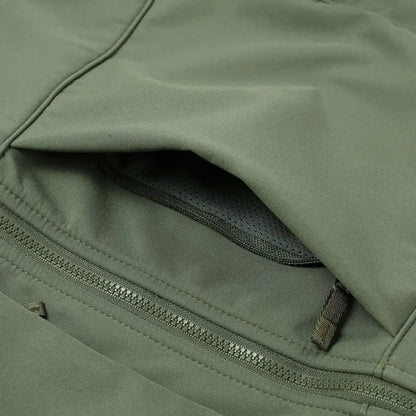 Softshelljacke Herren mit Fleecefutter wasserabweisend