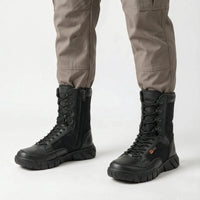 Tactical Boots for Men - Lightweight Suede & Textile - Breathable Lining