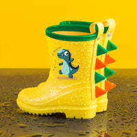 Toddler Rain Boots - 3D Dinosaur Spikes - Waterproof & Non-Slip