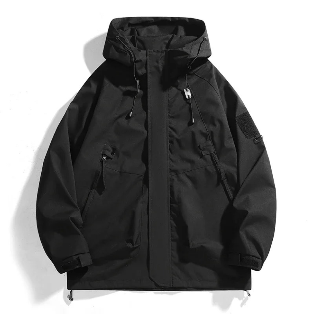 Waterproof Rain Jacket - Unisex Windbreaker with Hood