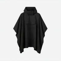 Rain Poncho - Hooded & Covers Your Backpack - Big Storm Pocket