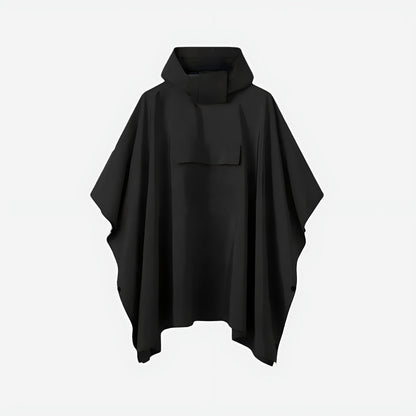 Rain Poncho - Hooded & Covers Your Backpack - Big Storm Pocket