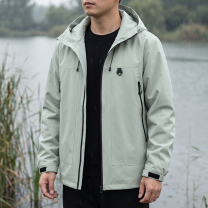 Wanderjacke Herren - Wasserdicht 5.000 mm - Fest sitzende Kapuze