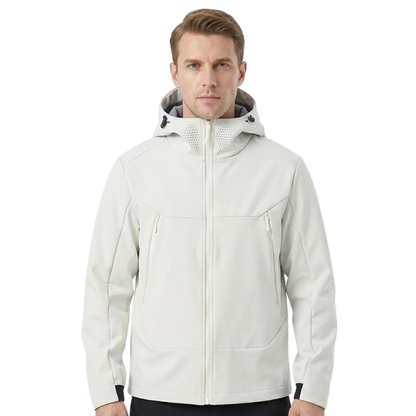 Men's Softshell Jacket - Fleece Lined & Windproof - Water-Repellent Shell
