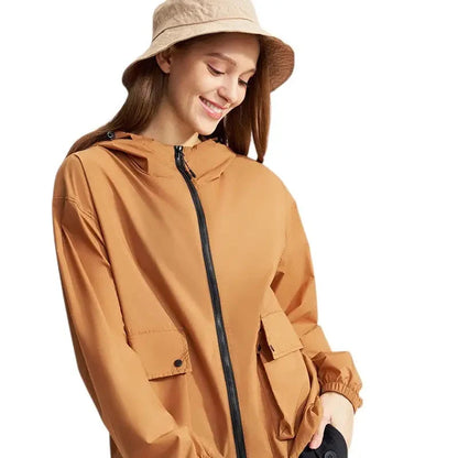 Women's UV Protection Jacket - Ultra-Lightweight & Packable - Water-Resistant