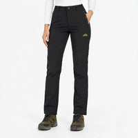 Winter Pants for Women - Water-Repellent Softshell - Fleece Lined