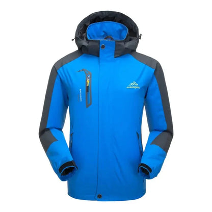 Men's Rain Jacket - Water-Repellent & Windproof - Detachable Hood