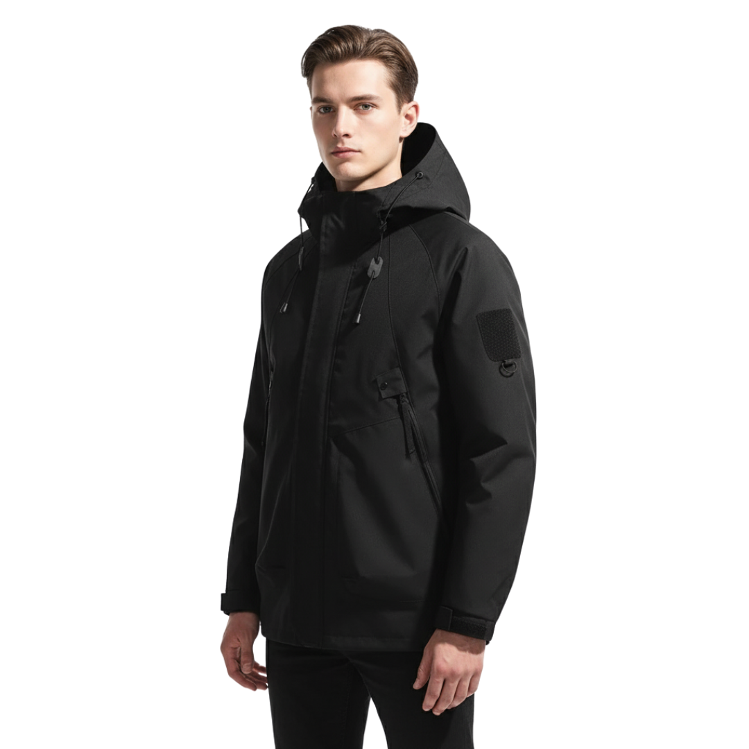 Waterproof Rain Jacket - Unisex Windbreaker with Hood