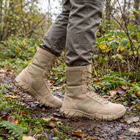 Tactical Boots for Men - Lightweight Suede & Textile - Breathable Lining