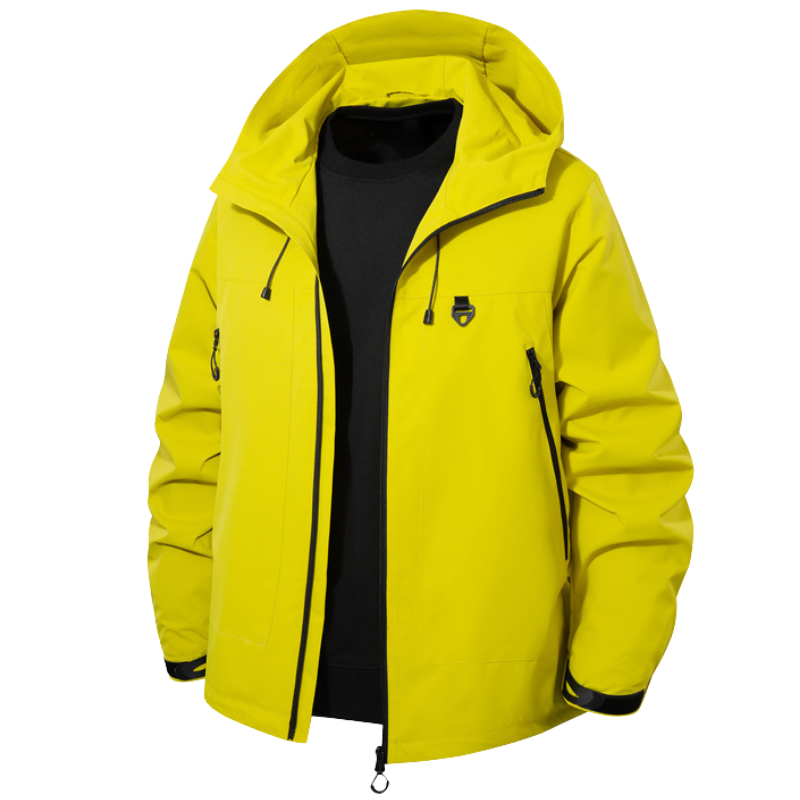 Men's Rain Jacket - Waterproof 5,000mm, Windproof Hood