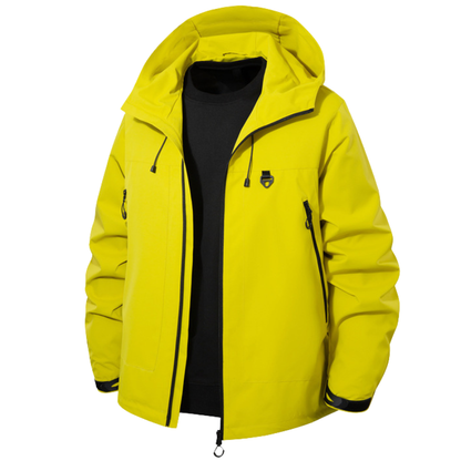Men's Rain Jacket - Waterproof 5,000mm, Windproof Hood