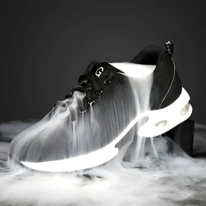 Steel Toe Shoes - Air Cushion Work Sneakers - Breathable & Puncture-Proof