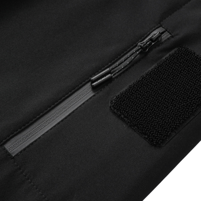 Men's Softshell Jacket - Removable Hood - Fleece Lined