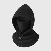 Fleece Balaclava Hood - 3-in-1 Face Cover & Neck Warmer - Plush Lined