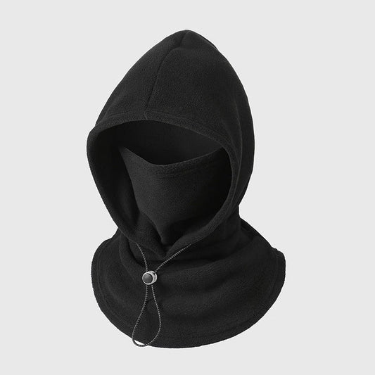 Fleece Balaclava Hood - 3-in-1 Face Cover & Neck Warmer - Plush Lined