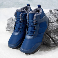 Waterproof Winter Barefoot Shoes - Fleece Lined High-Tops - Non-Slip