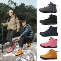 Winter Barefoot Boots - Quilt Lined - Waterproof & Non-Slip Sole