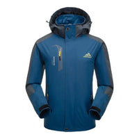 Men's Rain Jacket - Water-Repellent & Windproof - Detachable Hood