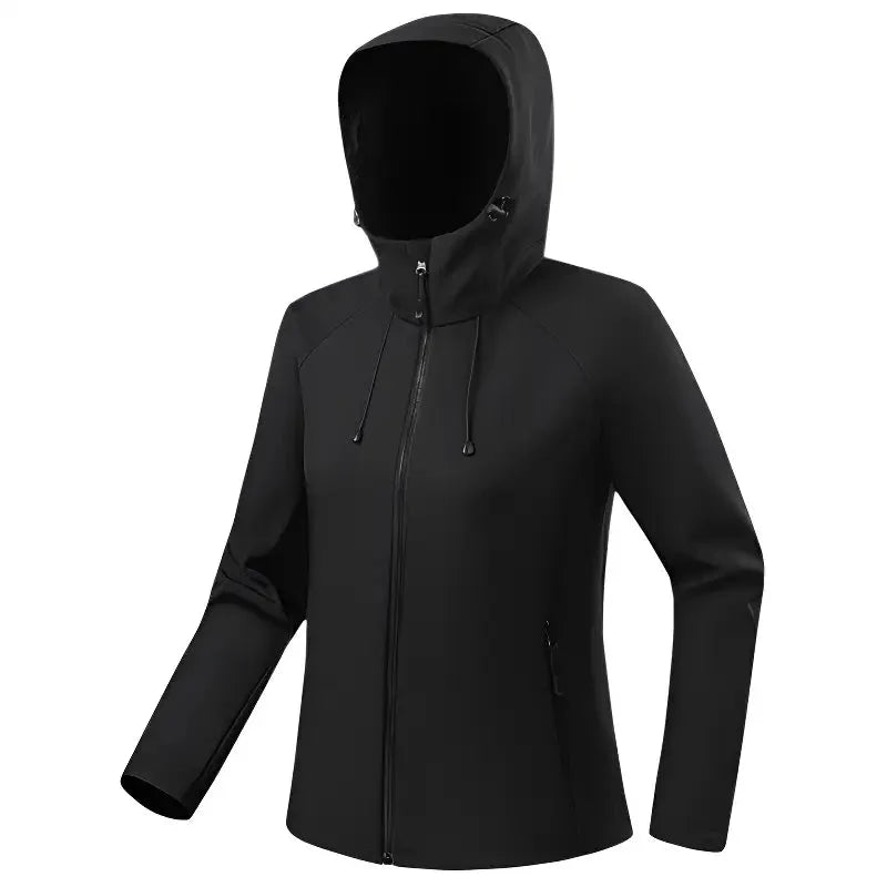 Women's Softshell Jacket - Water-Resistant & Hooded - Fleece Lined
