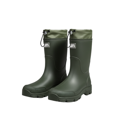 Rain Boots - Waterproof & Non-Slip - Adjustable Cuff